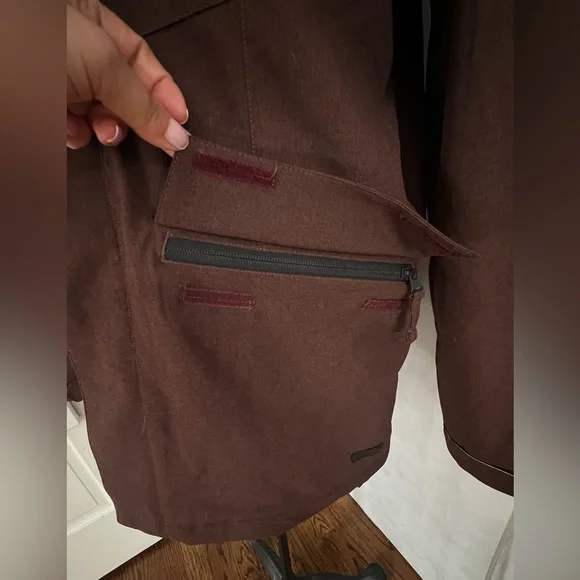 Men’s Volcom Mails Ins Jacket Near to New Condition no Flaws Brown Size Medium - Picture 4 of 14